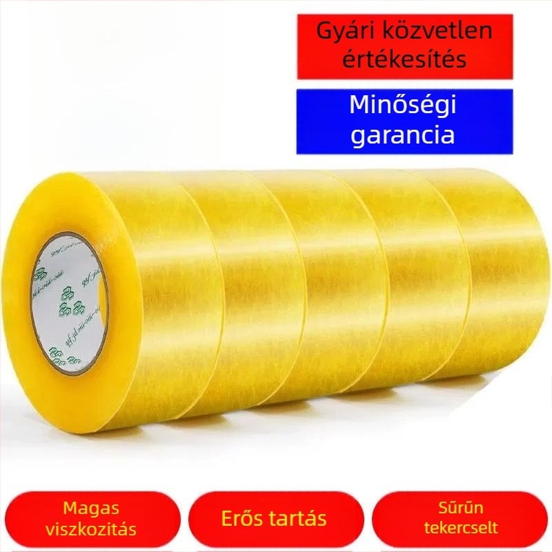 Csomagoló szalag BOPP-filmmel és nyomásérzékeny ragasztóval; vastagság 2,8; -20°C-től 40°C-ig