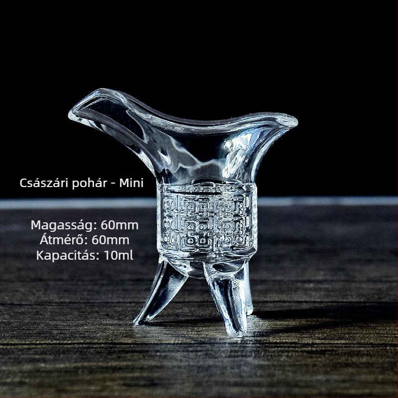 Otthoni boros pohár - modern, egyszerű stílus virágmotívummal, üveg anyag, 1–100 ml kapacitás, 1 darabos készlet, testreszabható logó, prémium minőség