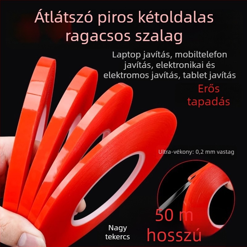 Yida Kétoldalas Akril Ragasztó Szalag Tablet LCD Kijelzőkhöz, Görbült Képernyőkhöz – Hátsó Kerethez Rögzítés