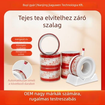 Itasító szalag italos poharak zárásához és péksütemények csomagolásához — OPP alapú hordozó, YST sorozat, erős tapadás, a Nanjing Oracle Seal of Heaven gyártótól