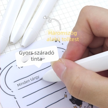 Gél toll - Aranyos macska dizájn, Cs csúcs, műanyag test, nem törölhető