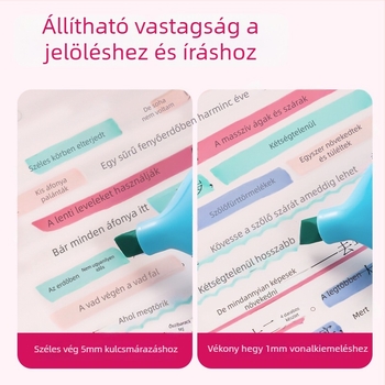 Deli SK205 diákoknak szánt kiemelő toll, műanyag test, dobozos csomagolás, egyfejű