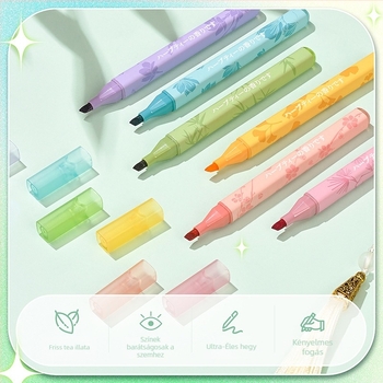 Iskolásoknak készült marker készlet (műanyag tokozás • 6 darabos készlet • Modell 999)