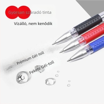 0,5 mm titán acél hegyű golyóstoll, fekete víz alapú tinta, gyorsan száradó, nem törölhető, diákoknak és irodának