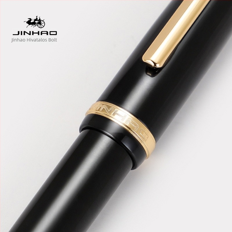 Jinhao X350 fém toll üzleti ajándékhoz – irídium tollhegy, tintaellátó rendszer 2,6 mm, nyomtatott logó