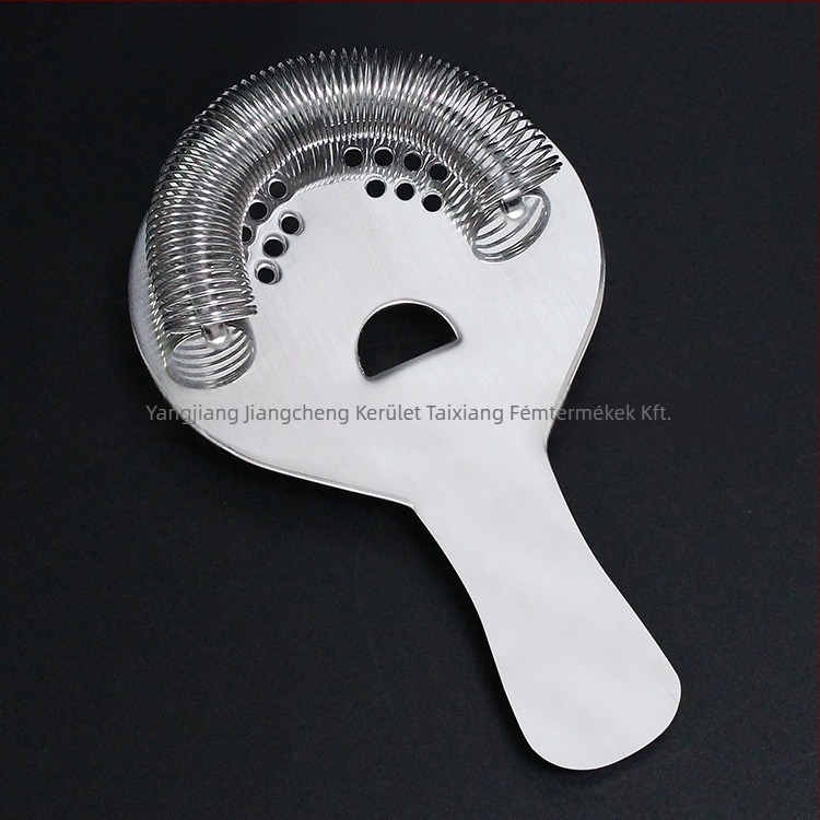 Koktél jégszűrő rozsdamentes acélból, tükrös felülettel, testreszabható és logónyomás