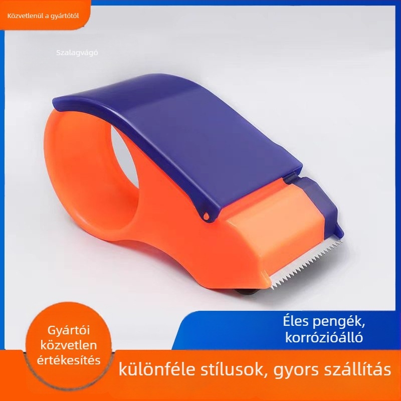 Műanyag kézi szalagvágó csomagoláshoz – Anyag: műanyag; Modell: Plastic Cutter; Nettó tömeg: 58 g; Szalag szélesség legfeljebb 50 mm