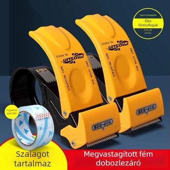 ABS+FÉM házú kézi doboz lezáró, modell 15008/15018, szalag szélesség 60 mm-ig, szalag tengelyének átmérője 76 mm, nettó súly 471–560 g