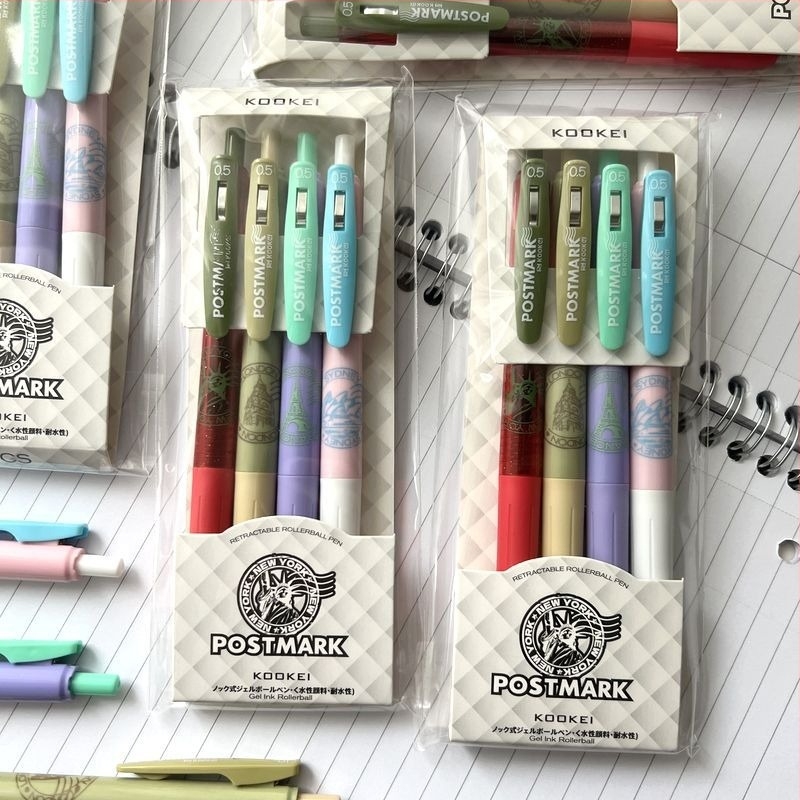 Gél toll Postmark Limited sorozat, műanyag ház, rozsdamentes acél hegy, törölhető tinta.