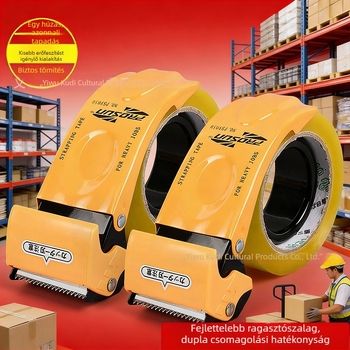 Meishubao fém konstrukciójú kézi szalagzáró és vágó, modell Fxj 9050-1, 4 mm szélességig