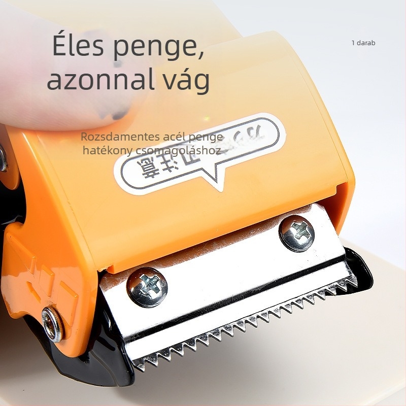 Meishubao fém konstrukciójú kézi szalagzáró és vágó, modell Fxj 9050-1, 4 mm szélességig