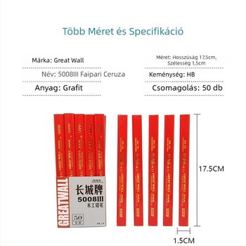 Great Wall Faipari ceruza 5008, nyolcszögletű fa test