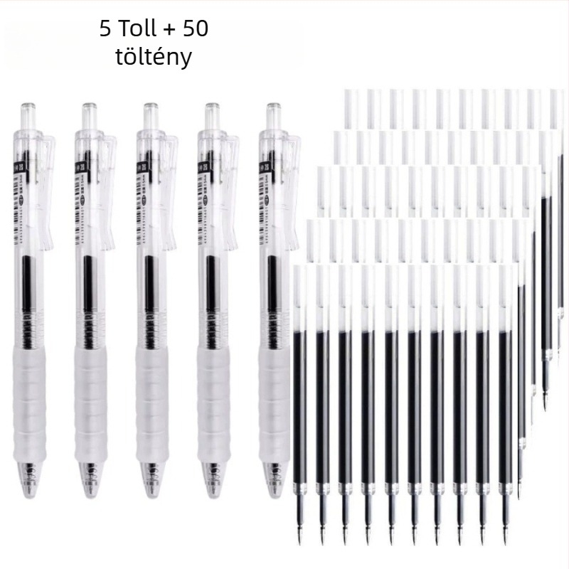 ACRDO Homework Artifact golyóstoll wolfrám-karbid hegye, műanyag test, nyomásos zárás; írásra, vizsgákra, irodai használatra, aláírásra és kalligráfia gyakorlására.