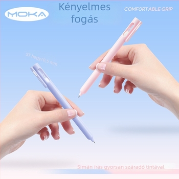 Wenji irodai gél toll, ST vég, visszahúzható kattintásos kialakítás, Morandi óra alakú dizájn, gyorsan száradó tinta, nem foltos tinta, dobozos csomagolás, 500 darab