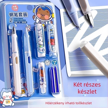 XDL-Erasable Pen, műanyag tokkal, hőérzékeny tinta, cserélhető tintapatron, harmadik osztályos diákoknak