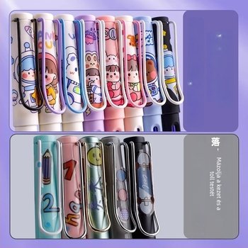 XDL-Erasable Pen, műanyag tokkal, hőérzékeny tinta, cserélhető tintapatron, harmadik osztályos diákoknak