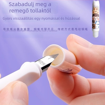 XDL-Erasable Pen, műanyag tokkal, hőérzékeny tinta, cserélhető tintapatron, harmadik osztályos diákoknak