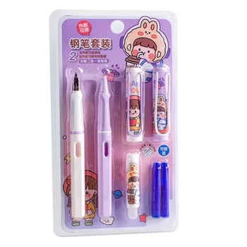 XDL-Erasable Pen, műanyag tokkal, hőérzékeny tinta, cserélhető tintapatron, harmadik osztályos diákoknak