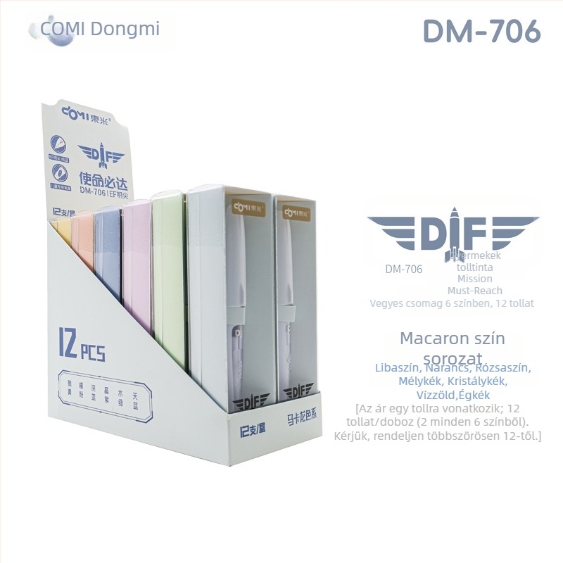 Dongmi DM-706 gyerekeknek készült toll EF hegye, cserélhető tintapatronnal az írás gyakorlásához