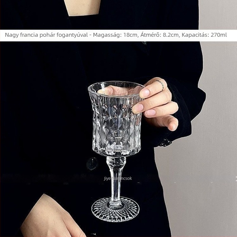 Borospohár, hétköznapi üveg, kapacitás 1–100 ml, nemzeti stílus, ajándékdobozos csomagolás, prémium minőség