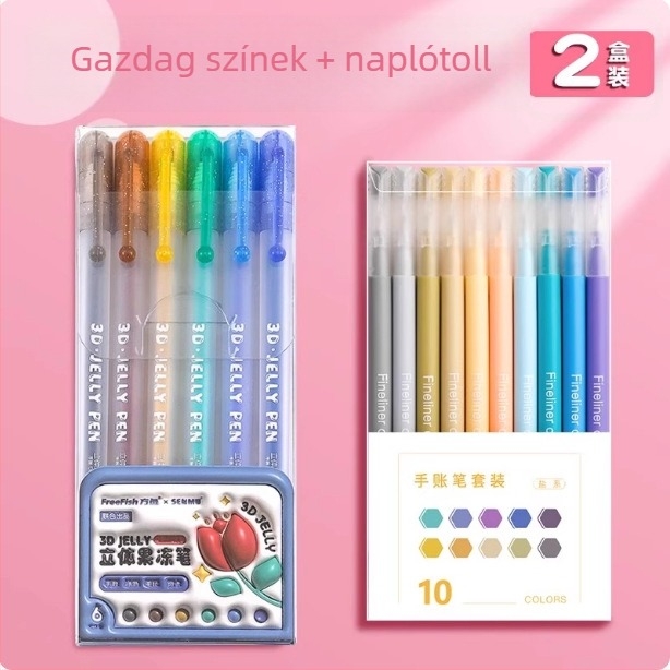 Berade FY-1138-y 3D zselés toll - egyetlen csúcsú, műanyag test, dobozban csomagolva