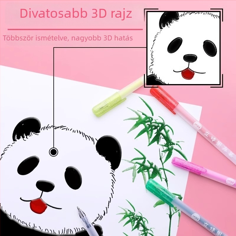 Berade FY-1138-y 3D zselés toll - egyetlen csúcsú, műanyag test, dobozban csomagolva
