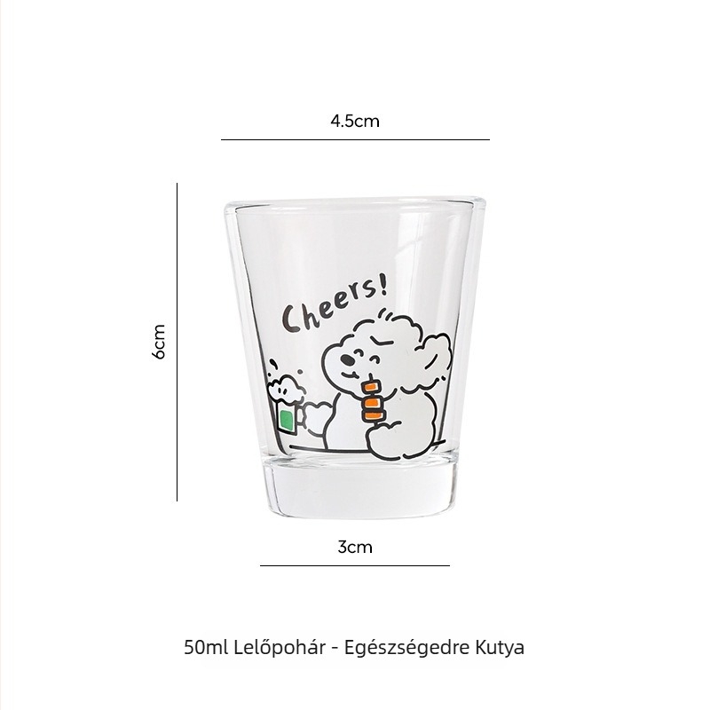 Companion szeszes italok pohár tizenkét zodiák jelzéssel, kapacitás 1–100 ml, üveg, testreszabható, papírdobozos csomagolás