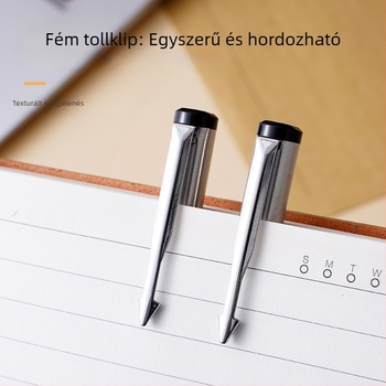 Fém toll, modell 382, lézergravírozott logó, push-pull tintatöltő rendszer, fém hegye