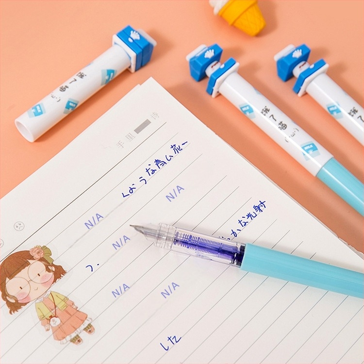 Point Stone 757 törölhető kazettás toll, rozsdamentes acél heggyel, műanyag test, 1 doboz 32 darab