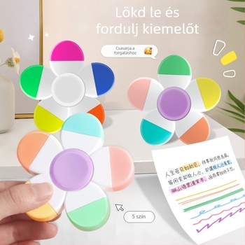 Ujjgurós marker és highlighter toll, modell Qj229, márka Geng xi, tokozás PP, kétoldalas, nem törölhető