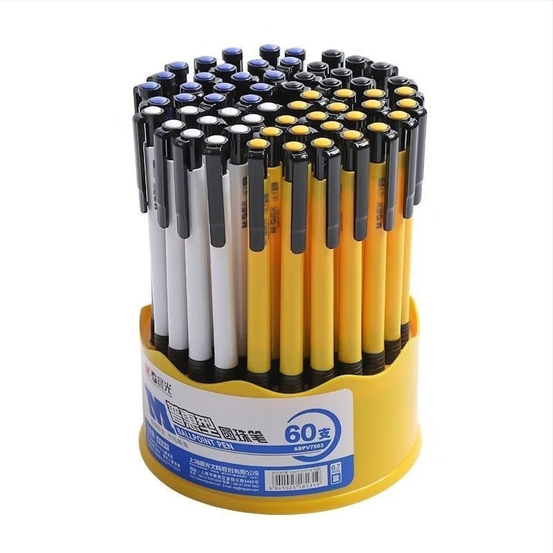 M&G Morning Light nyomógombos, visszahúzható golyóstoll – olaj-alapú tinta, 0.7 mm hegy