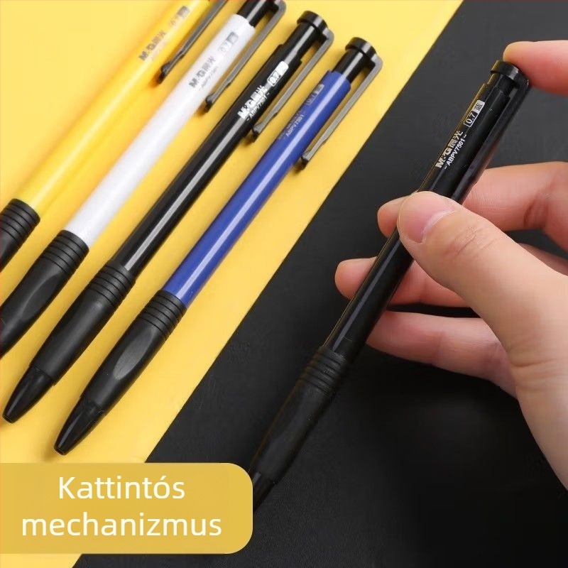 M&G Morning Light nyomógombos, visszahúzható golyóstoll – olaj-alapú tinta, 0.7 mm hegy