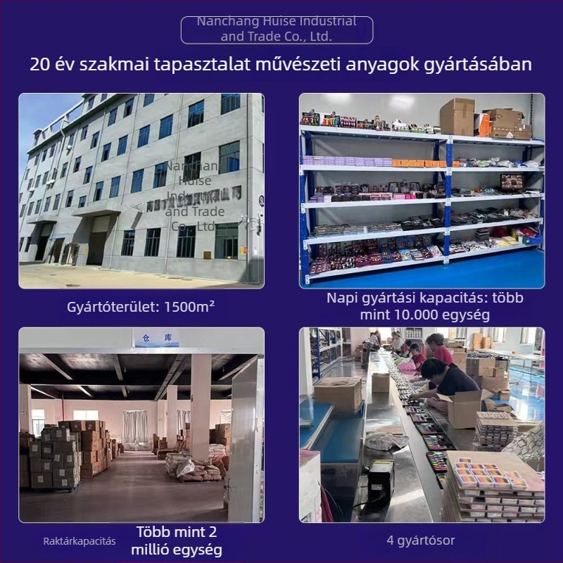 Virág alakú kontúr toll, kétoldalas, nem törölhető, 6 darabos dobozos készlet