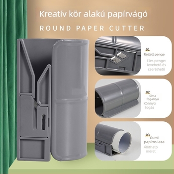 Channel formed Papírvágó műanyag házzal, cserélhető pengével
