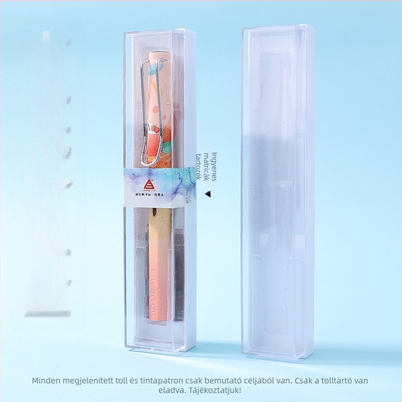 Műanyag tolltartó doboz, tömeges csomagolás, ajándékhoz megfelelő, ballagásra