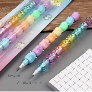 Tianzhuo kreatív golyóceruza Dumpling Family sorozatból, cserélhető grafittal, hegyezés nélkül, aranyos iskolai kiegészítő
