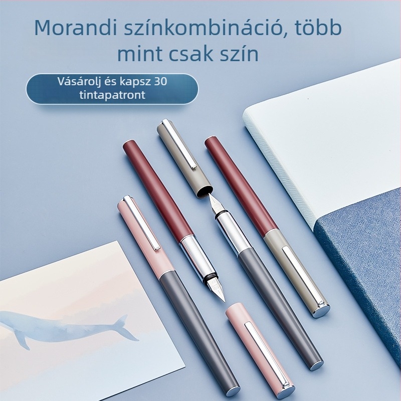 Morandi diák toll pontos írásállású, cserélhető tintatartállyal, felnőtteknek szóló gyakorlat és aláírás