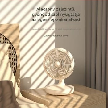 Asztali ventilátor, mini, oszcilláló fej, csendes működés, modell 1; logó nélkül; feldolgozás nélkül; akkumulátor nélkül; ajándék nélkül