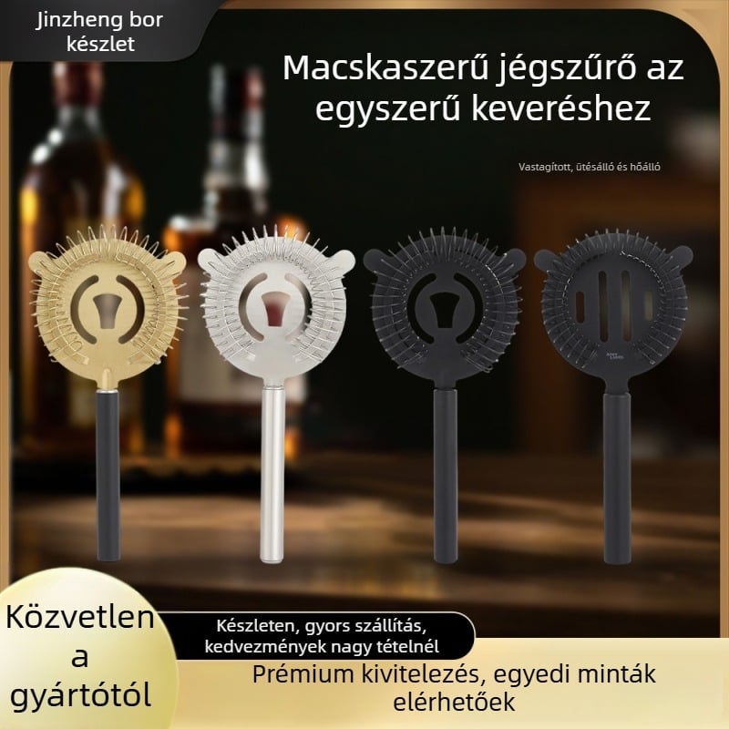 Jin Zheng rozsdamentes acél jégelválasztó bárhoz – szűrő és bartender eszköz, modern minimalist stílus, 75,7 g, 2025-ben bemutatva