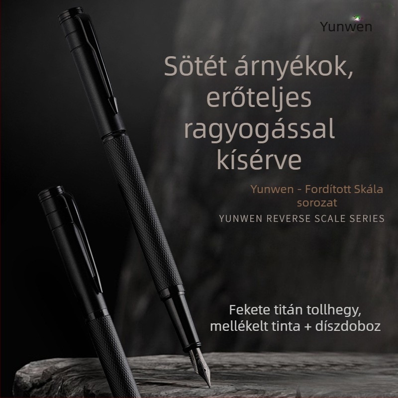 Kaligráfia gyakorló toll, férfiaknak tervezett prémium minőségű toll cserélhető tintapatronnal, elegáns irodai aláíró toll