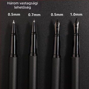 Töltőtoll ívelt heggyel kaligrafikára és írásgyakorlásra, Black Forest modell