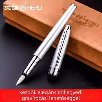 Hero 1080 puha fejű kaligráfiai toll, fémpán korpusz, csipeszes tintaabszorpciós rendszer, szivacs rostos hegy, modell 1080