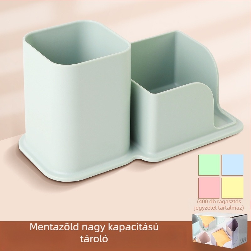 Döntött tolltartó, skandináv minimalist, átlátszó dizájn, PP anyag, négyzetes forma, modell CY7040, 639433889945