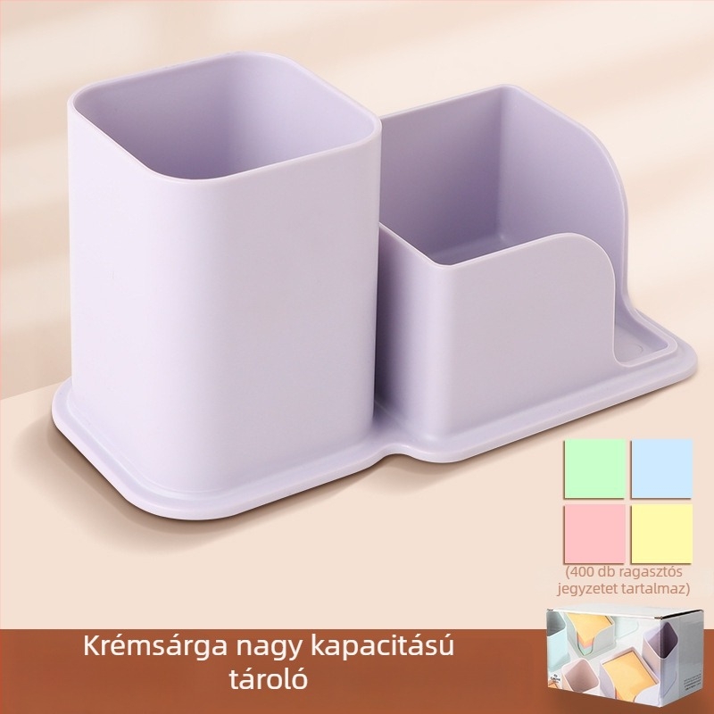 Döntött tolltartó, skandináv minimalist, átlátszó dizájn, PP anyag, négyzetes forma, modell CY7040, 639433889945