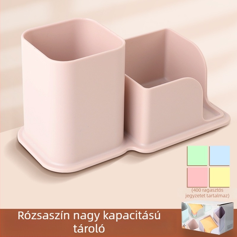 Döntött tolltartó, skandináv minimalist, átlátszó dizájn, PP anyag, négyzetes forma, modell CY7040, 639433889945
