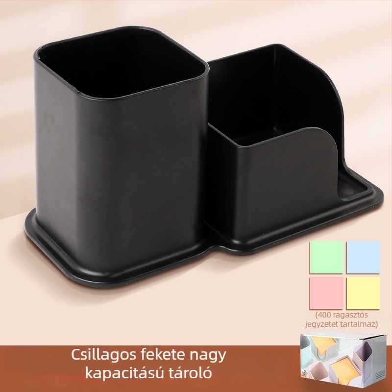 Döntött tolltartó, skandináv minimalist, átlátszó dizájn, PP anyag, négyzetes forma, modell CY7040, 639433889945