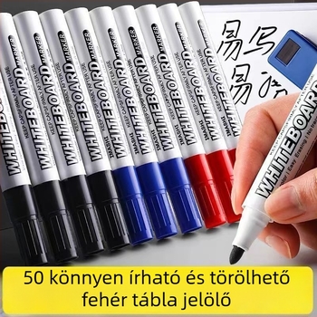 Fehértábla marker – Easy Write and Erase, Törölhető és mosható, Nagy kapacitás
