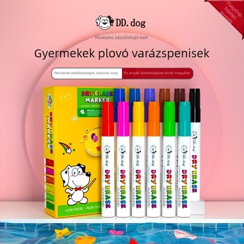 Gyerekeknek szóló fehér tábla toll DW228, műanyag burkolat, vonalvastagság 1–2 mm, törölhető