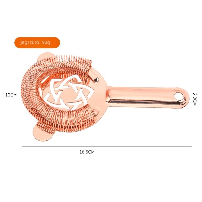 Li Fei rozsdamentes acél koktél-jégszűrő, 304-es rozsdamentes acél, modern minimalist design, 2020 téli forgalomba hozatal, 90 g