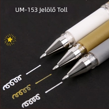 Művészeti toll bullet-végűvel, műanyag test, kupak, dobozos csomagolás UM-153